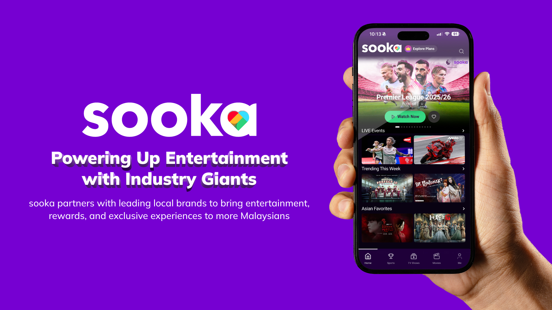 sooka Boosts Accessibility to LIVE Sports & Entertainment Through Strategic Partnerships with Leading Local Brands
